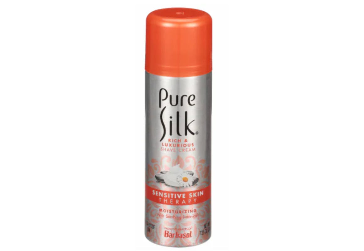 Pure Silk Shaving Cream Can