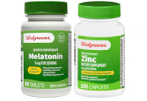 8 Walgreens Supplement Bottles