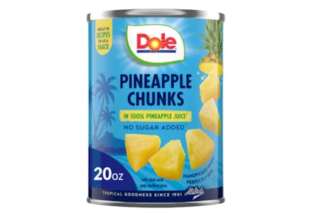 2 Dole Pineapple Cans