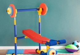 Kids' Pretend Play Weight Bench Set, Only $80 at Walmart (Reg. $100) card image