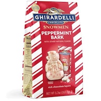 Ghirardelli Peppermint Bark Snowmen