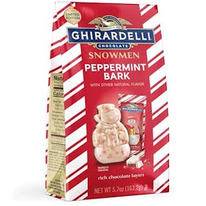 Ghirardelli Peppermint Bark Snowmen