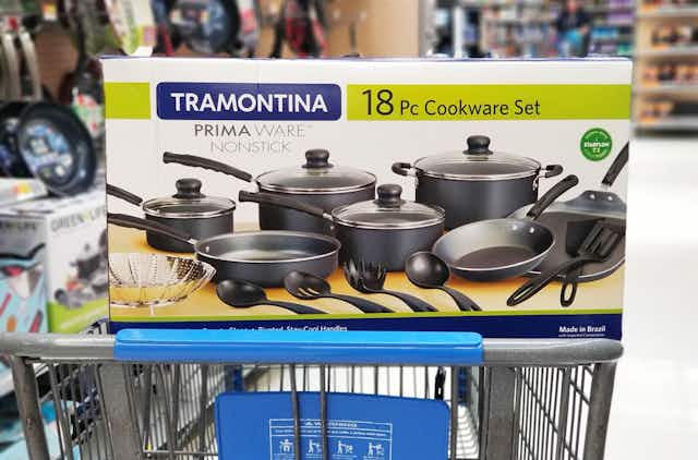 Tramontina 18-Piece Cookware Set, Only $45 at Walmart card image