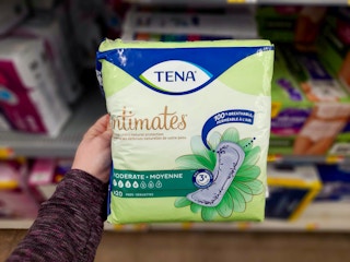 walmart tena intimates pads hand holding