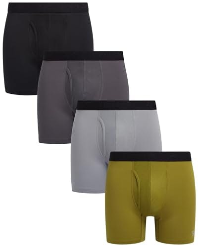Reebok Men's Boxer Briefs 4-Pack