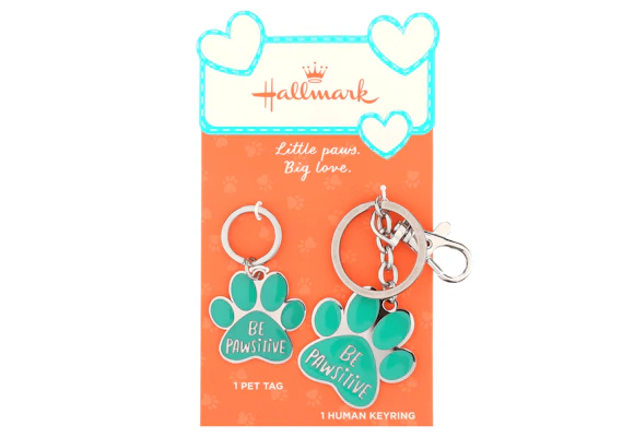 Hallmark Pet Tag Keychain Set