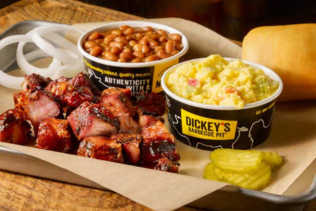 Wednesday Food Deal: $5 Off $25+ Order at Dickey's Barbecue Pit card image