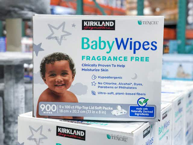 Get $4 Off Kirkland Signature 900-Count Baby Wipes at Costco card image