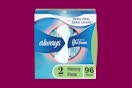 always infinity pads on a purple background