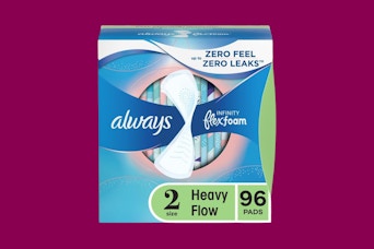 always infinity pads on a purple background