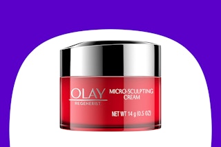 Olay face moisturizer bottle on KCL template
