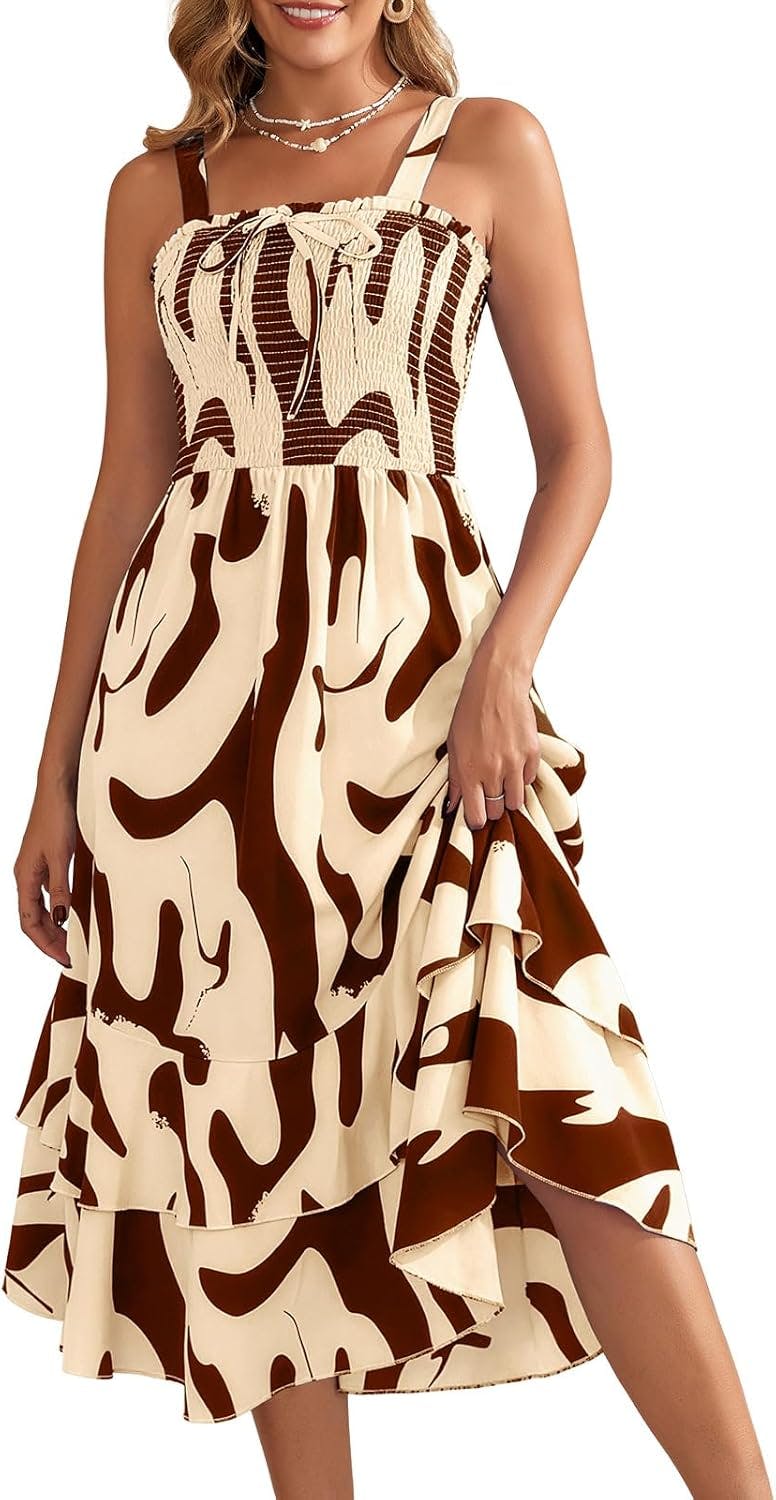Women's Boho Floral Maxi Dress