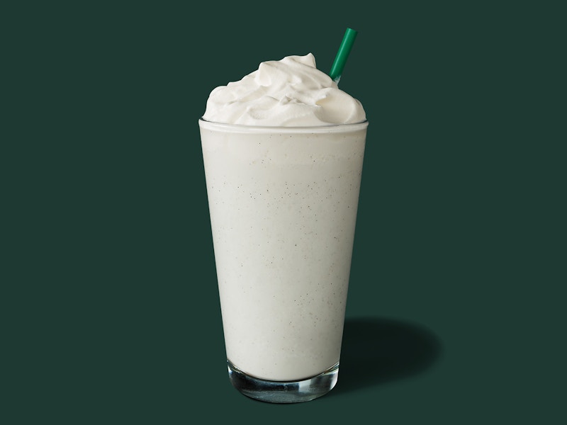 starbucks frozen vanilla bean frappuccino drink