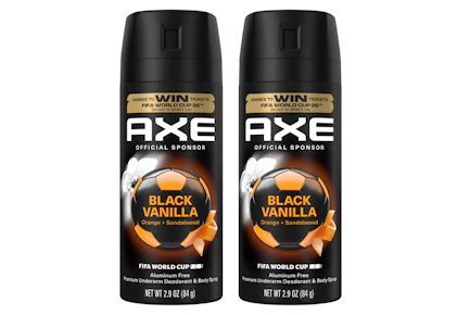 2 AXE Body Sprays