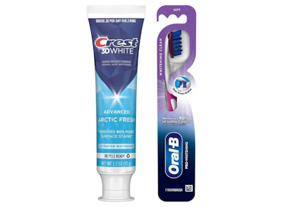 1 Crest and 1 Oral-B