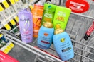 loreal elvive, garnier fructis, and ogx hair care in a cart