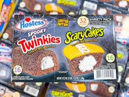 hostess scary cakes and spooky twinkies in stock at store