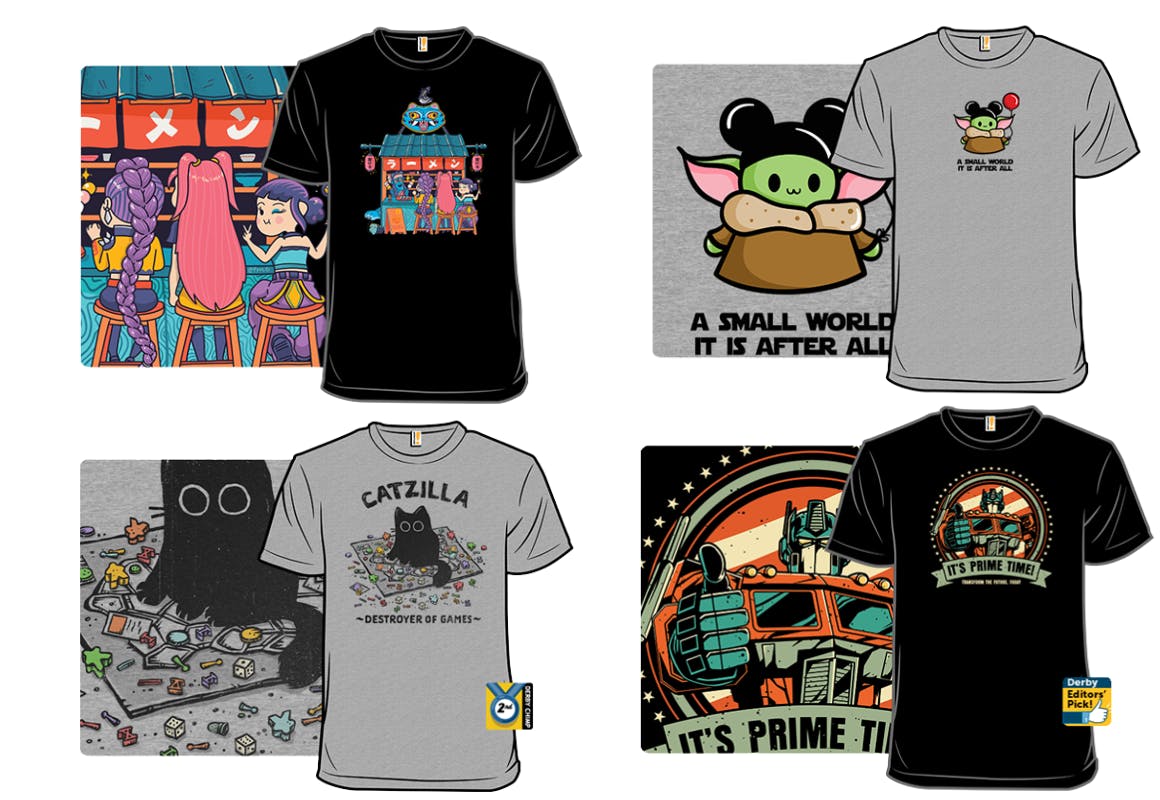 2 Adult Graphic Tees