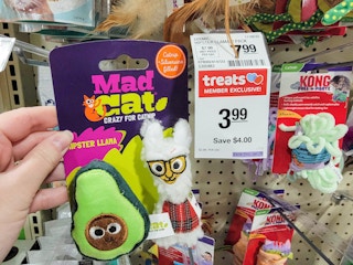 llama and avocado cat toys