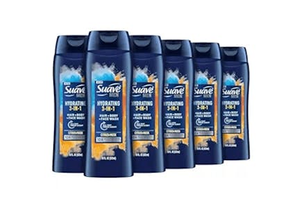 Suave Men Body Wash 6-Pack