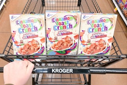 general mills cereal in shopping cart