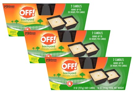3 OFF Citronella Candle 2-Packs