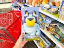 hand holding a bluey sound effects plush at target