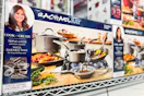 rachael ray 11-piece cookware set on display at Macy's