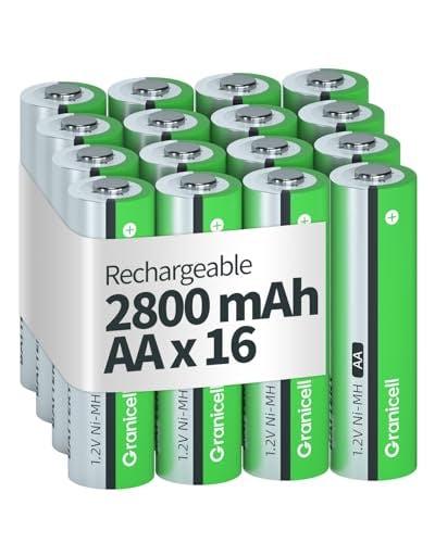 AA Rechargeable Batteries 16-Pack
