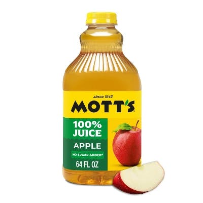 2 Mott's Apple Juice Bottles