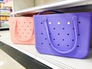 bogg bags sitting on a target shelf