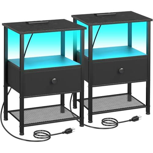 Nightstands with Charging Station