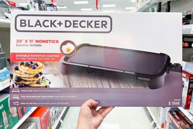 Black+Decker Family-Sized Electric Griddle, Only $14.24 at Target card image