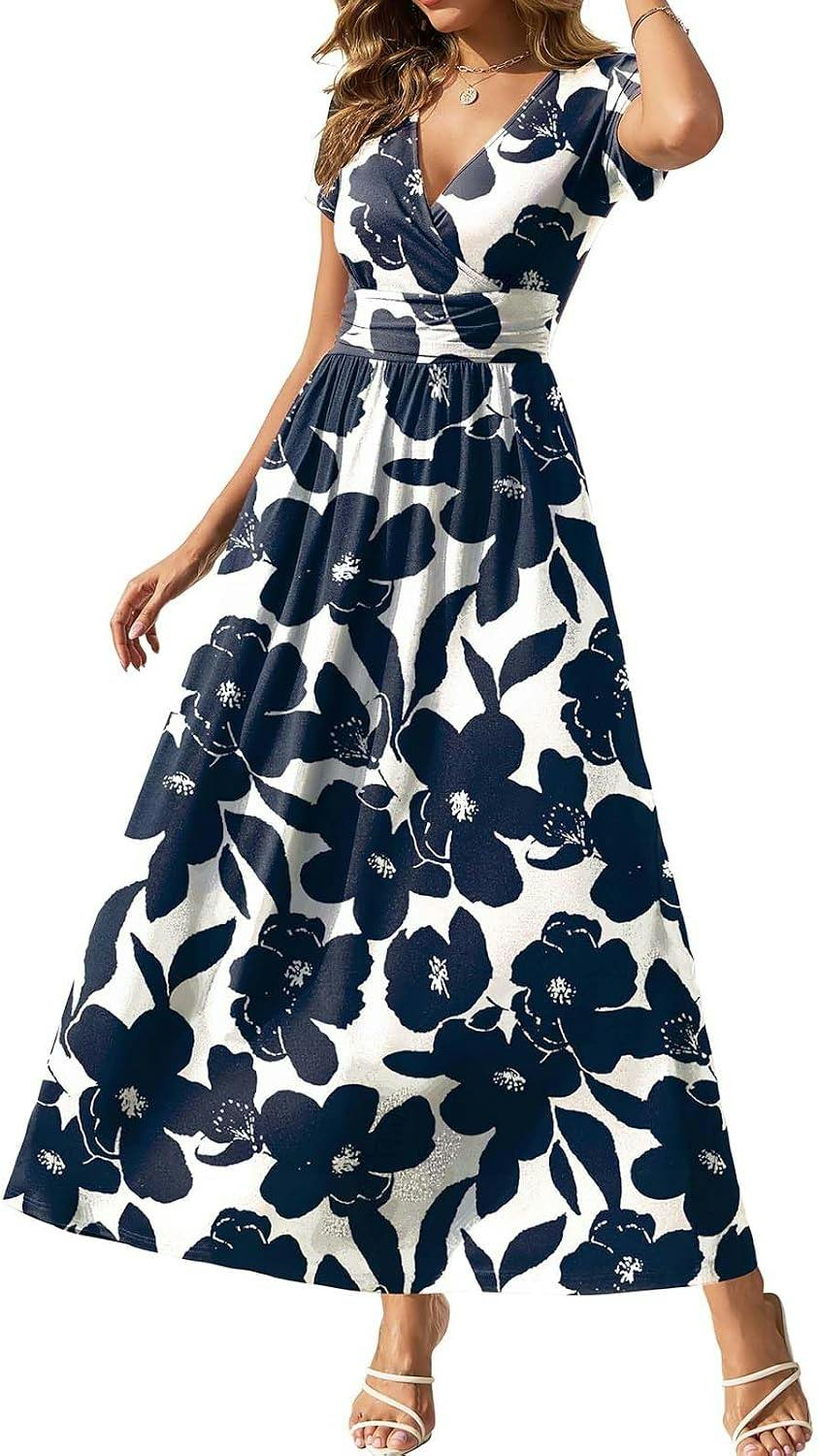 Women's Wrap Maxi Dress