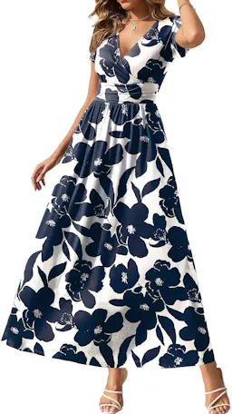 Women's Wrap Maxi Dress