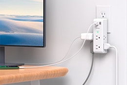 9-in-1 Surge Protector Outlet Extender, Just $9 on Amazon card image