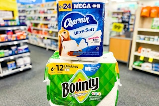 charmin toilet paper and bounty paper towels