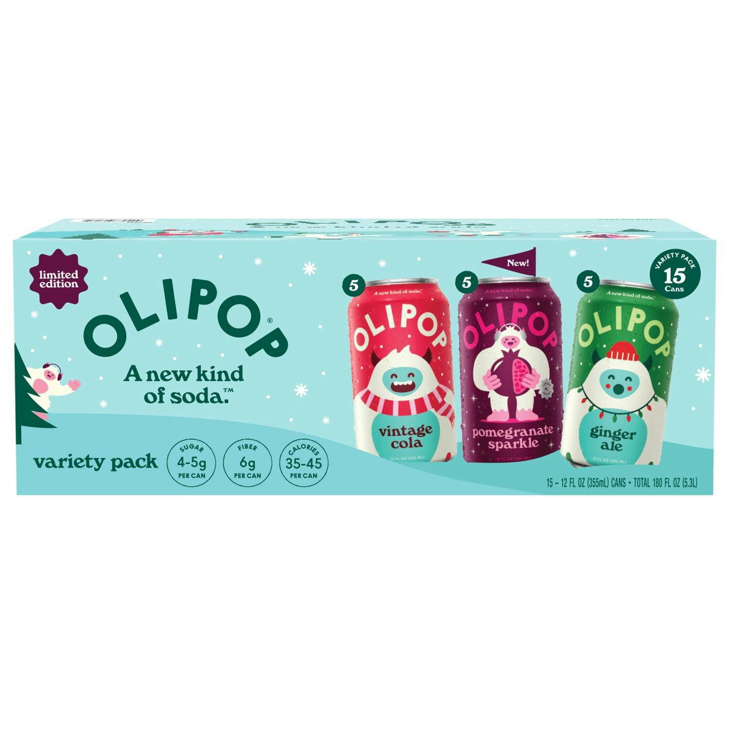 OLIPOP Holiday Variety 15-Pack