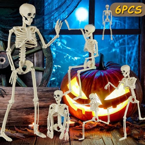 Skeleton Halloween Decorations 6-Pack