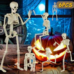 Skeleton Halloween Decorations 6-Pack