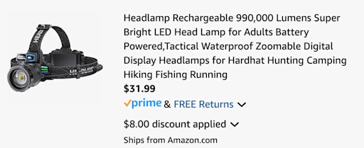 Deluxe Headlamp