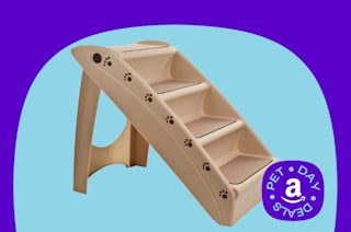 beige pet stairs 