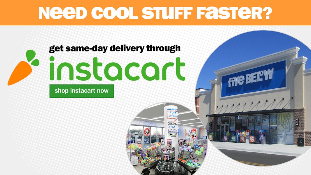 save on shipping cost by ordering items through instacart.