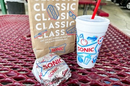 sonic food and drink on a table