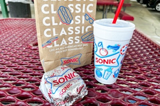 sonic food and drink on a table