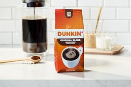 Get 2 Bags of Dunkin' Original Ground Coffee for $9.60 on Amazon card image