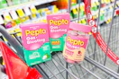 shopping cart with pepto products