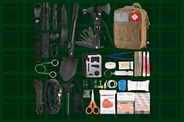 an emergency survival and first aid kit