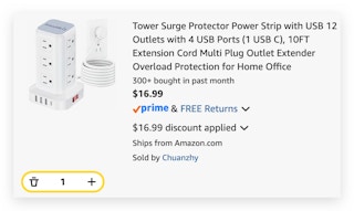Tower Surge Protector Power Strip