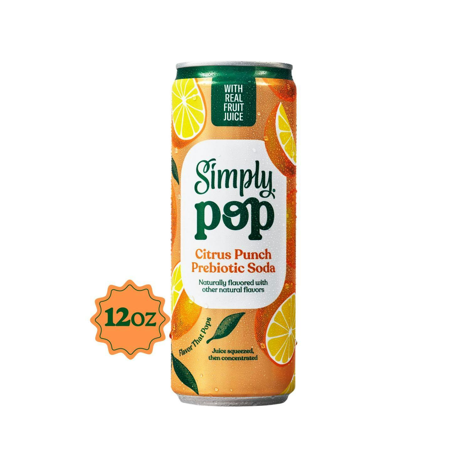 2 Simply Pop Prebiotic Sodas